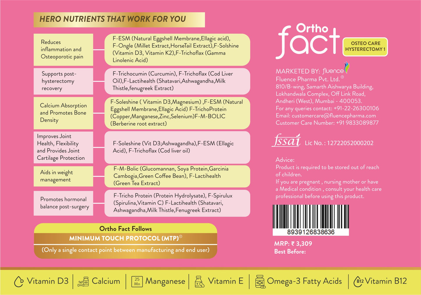 Osteoporosis Post Hysterectomy - Orthofact Osteo Care Hysterectomy 1